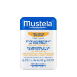 Mustela Bebe Nourishing Stick Cold Lips And Cheeks Cream maitinamasis veido pieštukas, 9.2 g