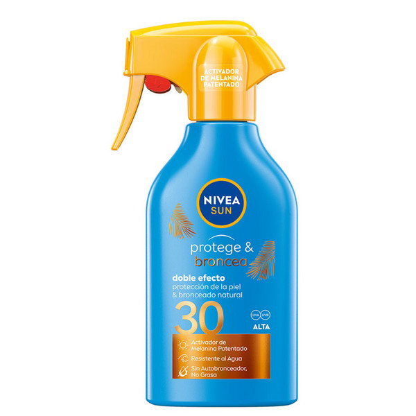 NIVEA Sun Protection & Bronzing Solar Spray SPF 30 apsauginis purškiklis nuo saulės, 270 ml