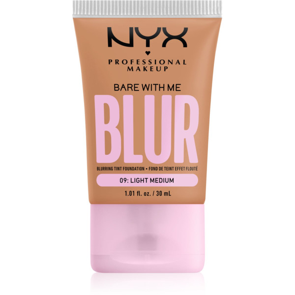 NYX Professional Makeup Bare With Me Blur Tint makiažo pagrindas, atspalvis: 09 Light Medium, 30 ml