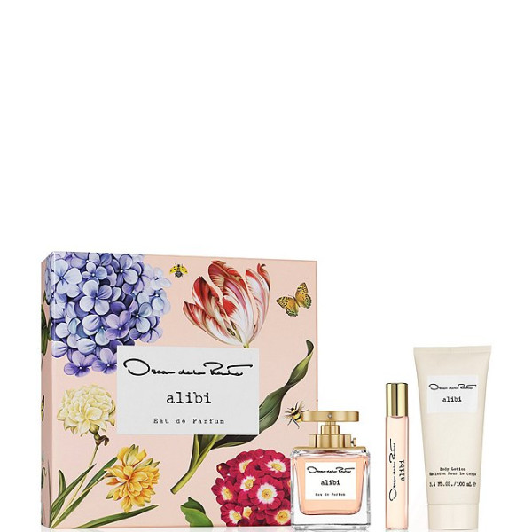 Oscar de la Renta Alibi rinkinys moterims (EDP, 100 ml + kūno losjonas, 100 ml + EDP, 15 ml)