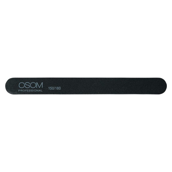 Osom Professional Straight Shape OSOMP1518 dildė nagams, juodos spalvos, 150/180, 1 vnt., 1/25