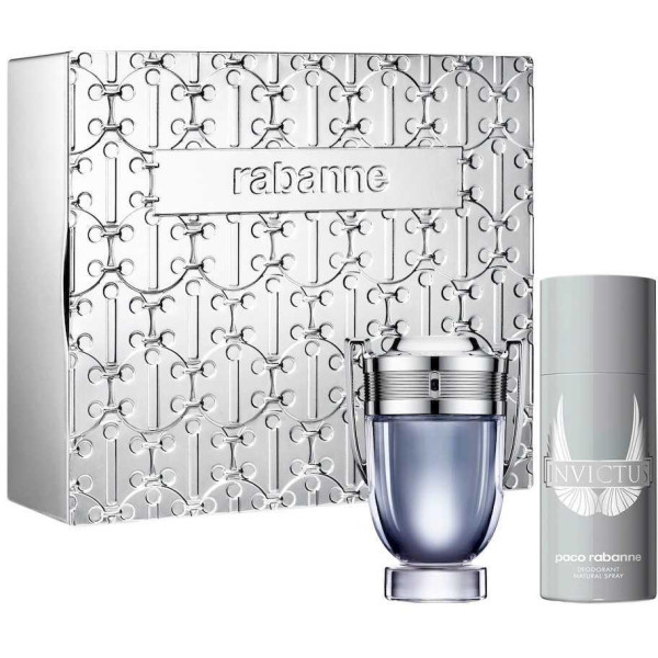 Paco Rabanne Invictus rinkinys vyrams (EDT, 100 ml + dezodorantas, 150 ml)