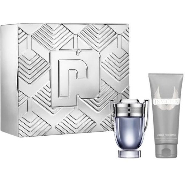 Paco Rabanne Invictus rinkinys vyrams (EDT, 100 ml + parfumuota dušo želė, 100 ml)