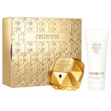 Paco Rabanne Lady Million rinkinys moterims (EDP, 80 ml + kūno losjonas, 100 ml)