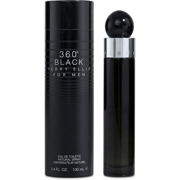 Perry Ellis 360 Black EDT tualetinis vanduo vyrams, 100 ml