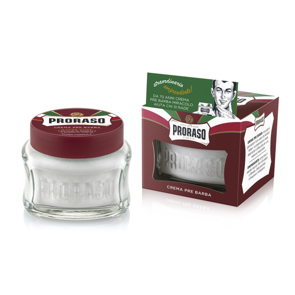 Proraso Red Line Pre-Shave Cream Maitinantis kremas prieš skutimąsi, 100 ml