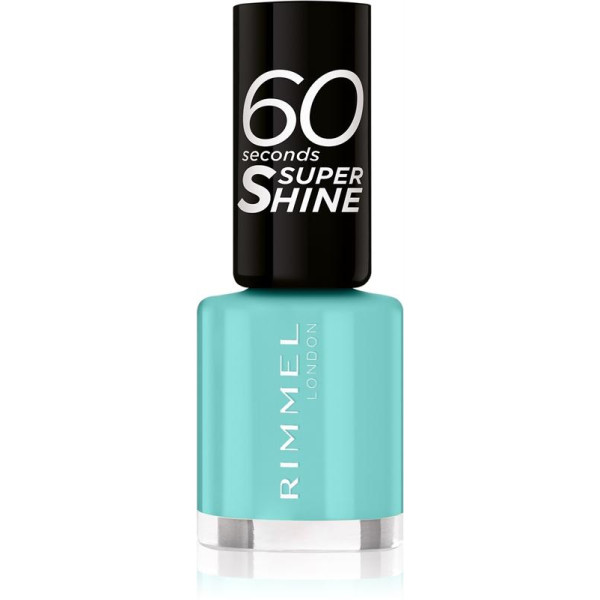 Rimmel 60 Seconds Super Shine greitai džiūstantis nagų lakas, atspalvis: 878 Roll In The Grass, 8 ml