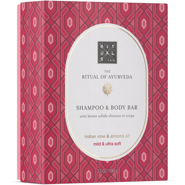 Rituals The Ritual of Ayurveda Shampoo And Body Bar kietasis šampūnas ir kūno prausiklis, 100 g