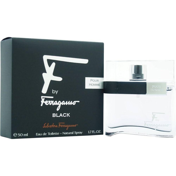 Salvatore Ferragamo F by Ferragamo Pour Homme Black EDT tualetinis vanduo vyrams, 50 ml