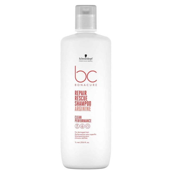 Schwarzkopf Professional BC Bonacure Repair Rescue Shampoo atkuriamasis šampūnas su argininu pažeistiems plaukams, 1000 ml