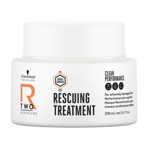 Schwarzkopf Professional R-TWO Rescuing Treatment atkuriamoji plaukų kaukė, 200 ml