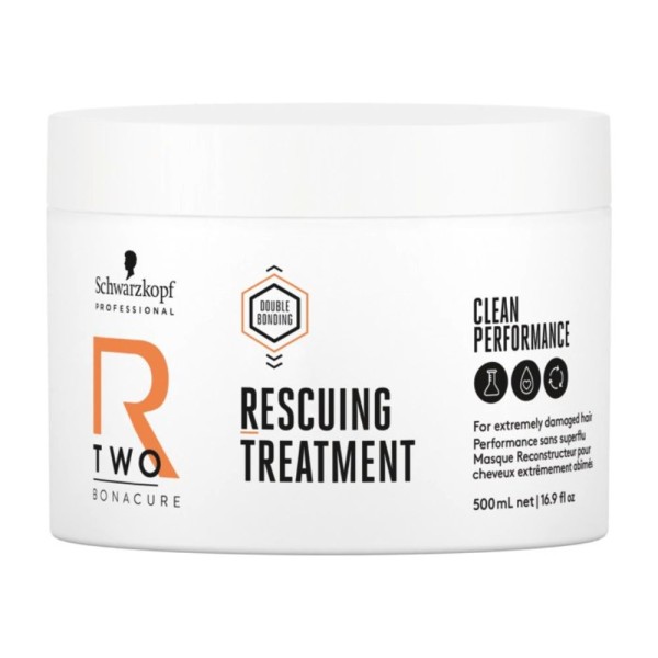 Schwarzkopf Professional R-TWO Rescuing Treatment atkuriamoji plaukų kaukė, 500 ml