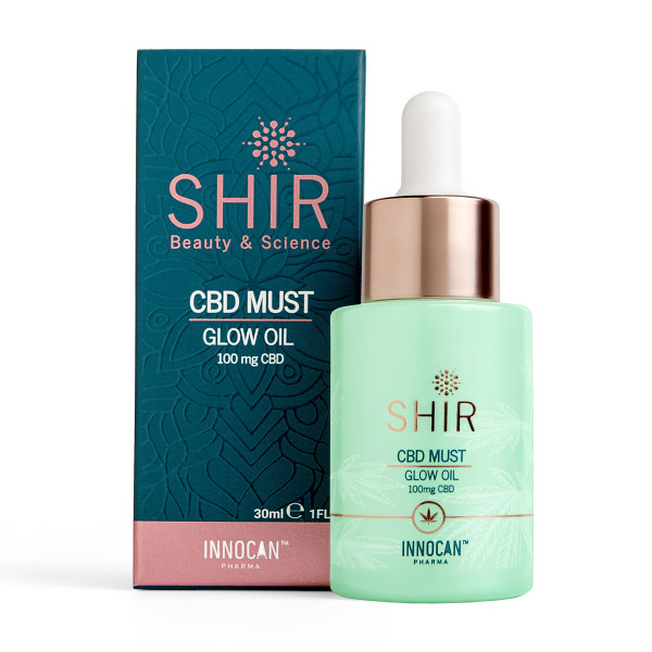 SHIR Luxury CBD Face Glow Oil veido aliejus, 100 mg CBD, 30 ml