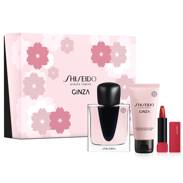 Shiseido Ginza Eau de Parfum set (Edp 50 ml + Body Lotion 50 ml + Techno Satin Gel Lipstick 2 g)
