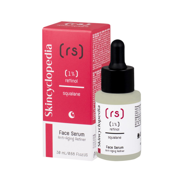 Skincyclopedia Face Serum Anti-Aging Refiner veido serumas nuo senėjimo su 1% retinoliu ir skvalanu, 30 ml