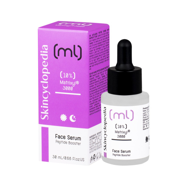 Skincyclopedia Face Serum Peptide Booster veido serumas nuo senėjimo su 10% Matrixyl 3000 peptidų kompleksu, 30 ml