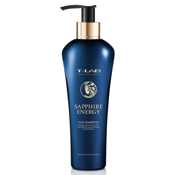 T-LAB Professional Sapphire Energy DUO Shampoo šampūnas plaukų stiprinimui, 300 ml