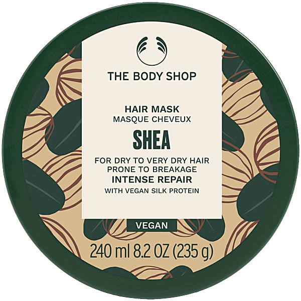 The Body Shop Shea Hair Mask sviestmedžių atkuriamoji plaukų kaukė, 240 ml