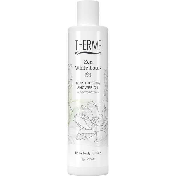 Therme Zen White Lotus Moisturizing Shower Oil drėkinantis dušo aliejus, 250 ml