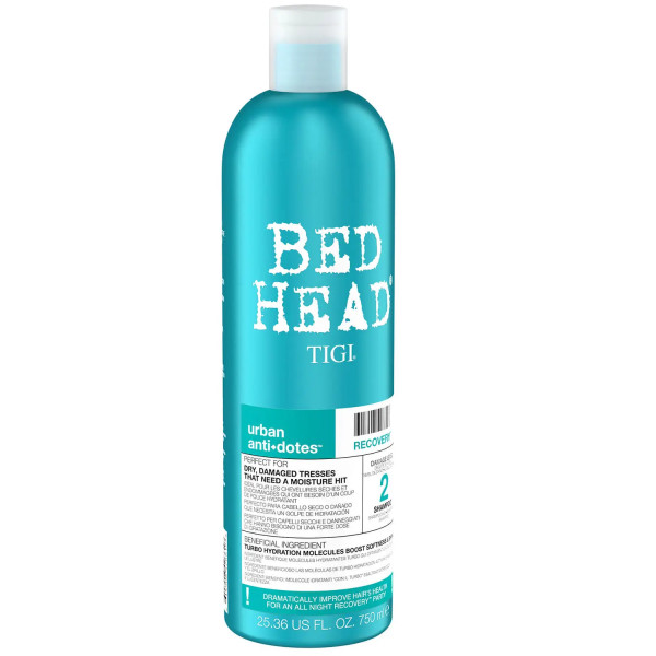 Tigi Bed Head Urban Anti-Dotes Recovery Shampoo atkuriamasis plaukų šampūnas, 750 ml