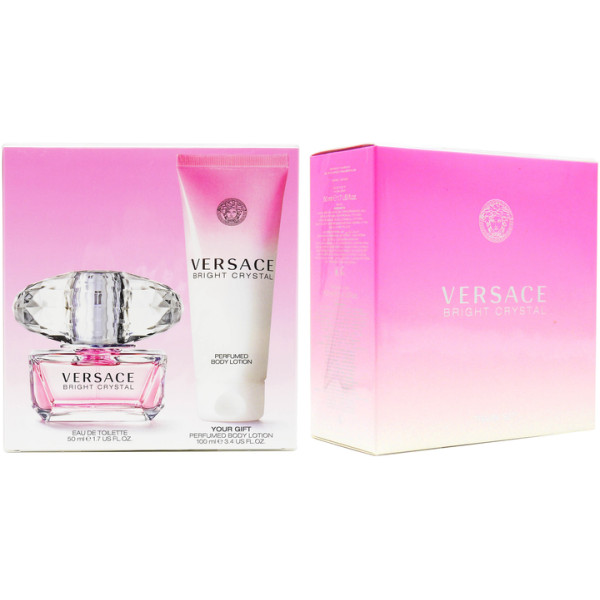 Versace Bright Crystal rinkinys moterims (EDT, 50 ml + kūno losjonas, 100 ml)