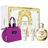 Versace Eros Pour Femme rinkinys moterims (EDT, 100 ml + dušo želė, 100 ml + kūno losjonas, 100 ml + kosmetinė)