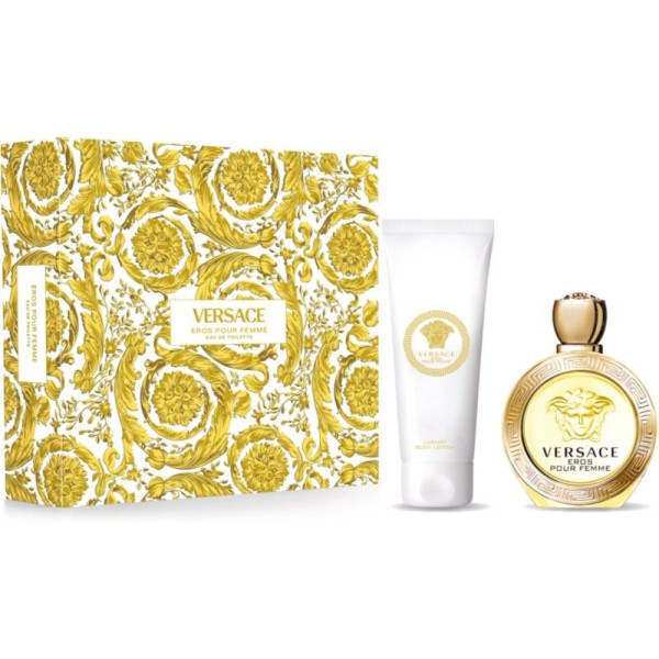 Versace Eros Pour Femme rinkinys moterims (EDT, 100 ml + kūno losjonas, 150 ml)