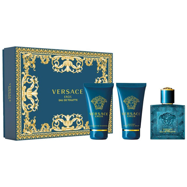 Versace Eros rinkinys vyrams (EDT, 50 ml + dušo želė, 50 ml + balzamas po skutimosi, 50 ml)