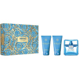 Versace Man Eau Fraiche Giftset rinkinys vyrams (EDT, 50 ml + dušo želė, 50 ml + balzamas po skutimosi, 50 ml)