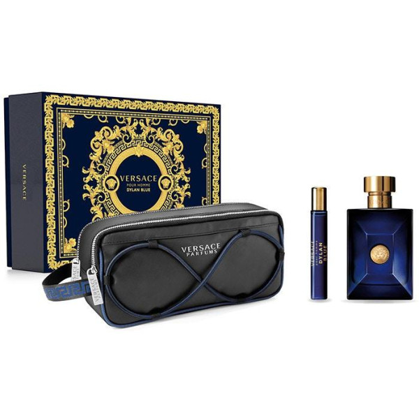 Versace Pour Homme Dylan Blue rinkinys vyrams (EDT, 100 ml + EDT, 10 ml + kosmetinė)