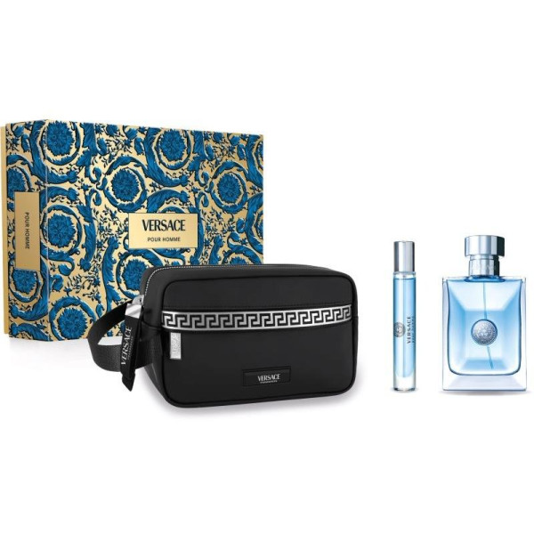 Versace Pour Homme rinkinys vyrams (EDT, 100 ml + EDT, 10 ml + kosmetinė)