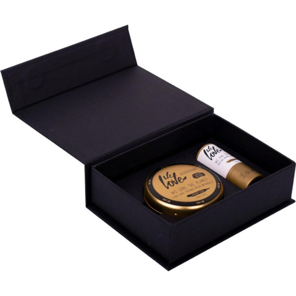 We Love The Planet Golden Glow Gift Set - Limited Edition rinkinys (dezodorantas, 40 g + lūpų balzamas, 4.9 g)