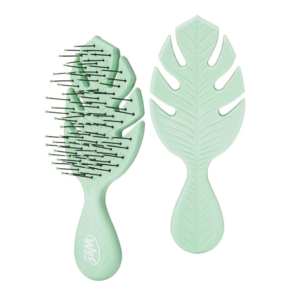 WETBRUSH GO GREEN MINI DETANGLER GREEN plaukų šepetys