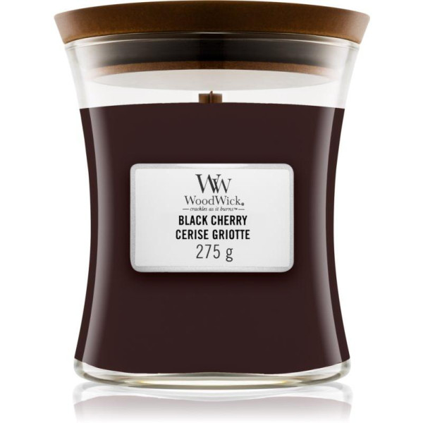 WoodWick Black Cherry Scented Candle aromatinė žvakė, 275 g