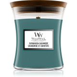 Woodwick Evergreen Cashmere Scented Candle aromatinė žvakė, 275 g