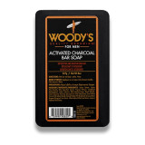 Woody's Activated Charcoal Bar Soap muilas su aktyvuota anglimi, 227 g