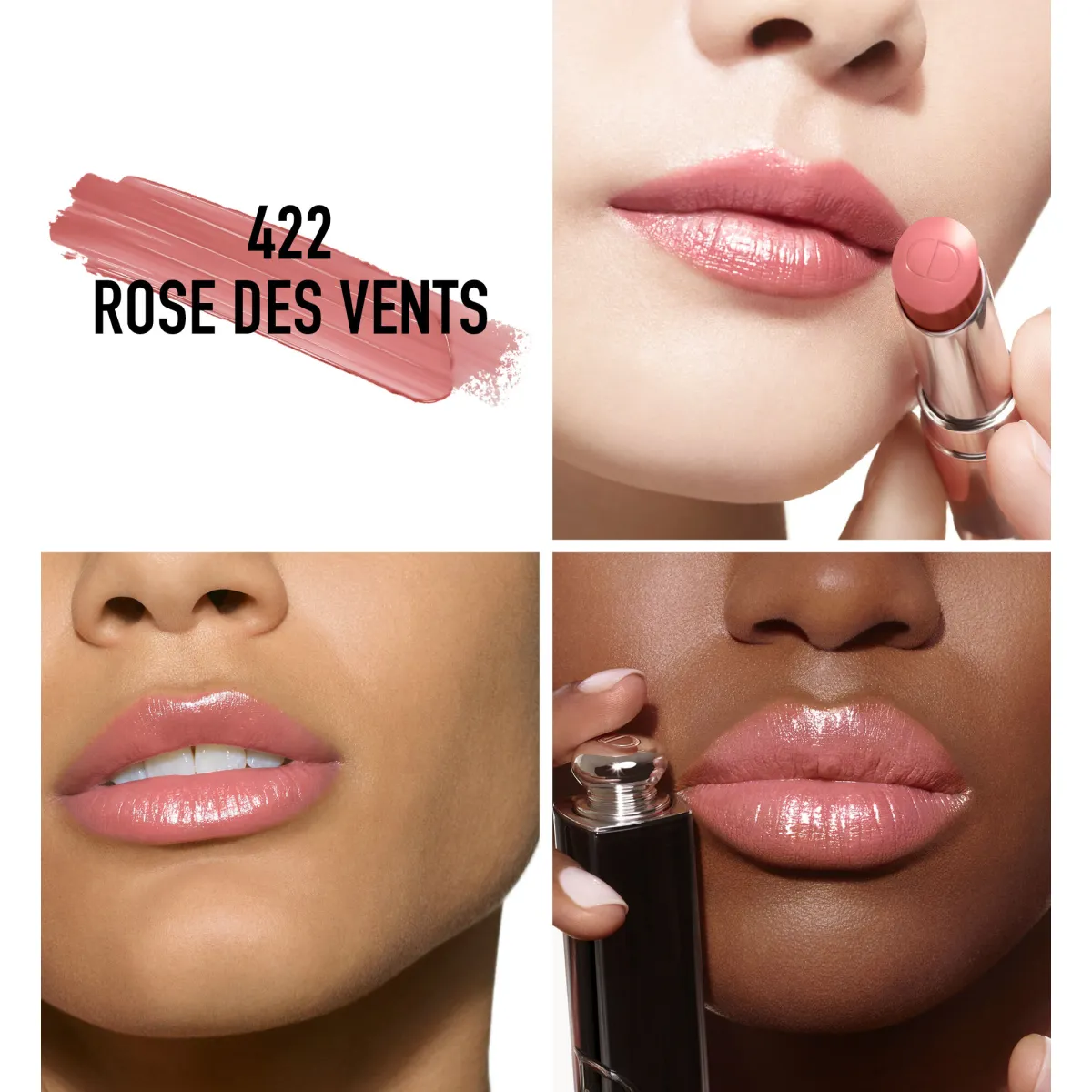 DIOR Dior Addict Lipstick lūpų dažai, 422 Rose des Vents, 3,2 g